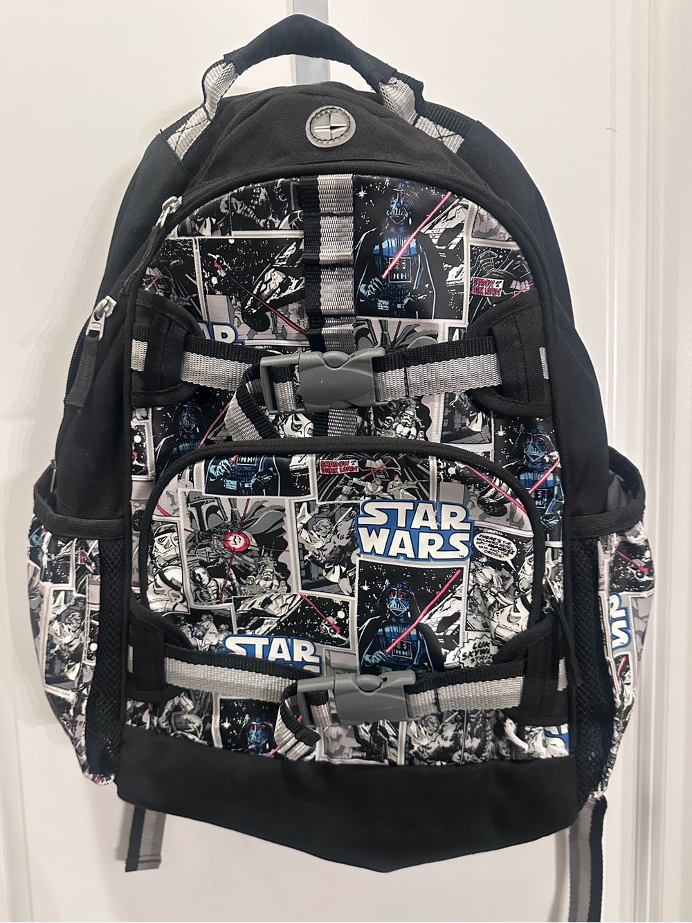 Pottery Barn Star Wars Black & White Comic Print Backpack - Large